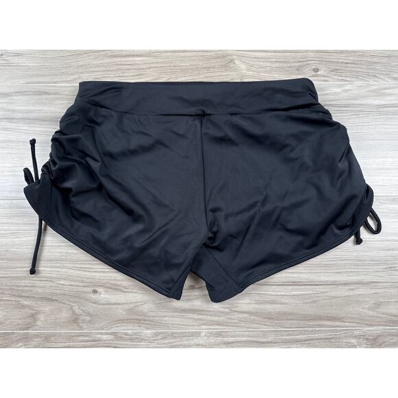 Venus Adjustable Side Swim Short - Black Beauty, Size 16 - Picture 4 of 5